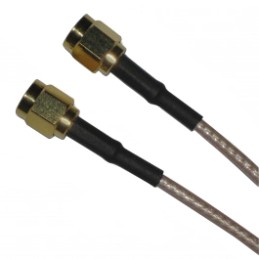 1 pcs - Amphenol RF SMA Series Male SMA to Male SMA Coaxial Cable, 610mm, RG316 Coaxial, Terminated