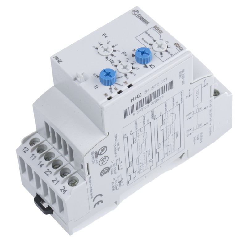 1 pcs - Crouzet Frequency Monitoring Relay, DP-NO/NC, DIN Rail