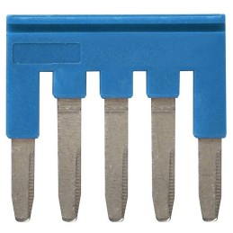 10 pcs - XW5S Short Bar for use with XW5G-P2.5-5 Grounding Terminal Block, XW5T-P2.5-5 Feed Through Terminal Block