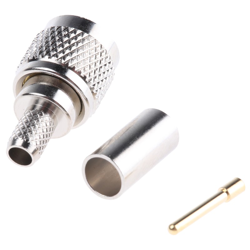 1 pcs - Telegartner, Plug Cable Mount UHF Connector, 50Ω, Crimp Termination, Straight Body