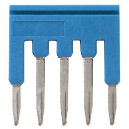 10 pcs - XW5S Short Bar for use with XW5G-P1.5-5 Grounding Terminal Block, XW5T-P1.5-5 Feed Through Terminal Block