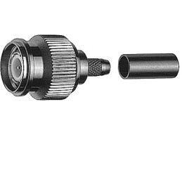 1 pcs - Telegartner Plug Cable Mount TNC Connector, Crimp Termination, Straight Body