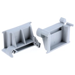 10 pcs - Wago 222 Series Angled DIN-rail adapter for Use with Mounting Carrier 221-500 or 222-500