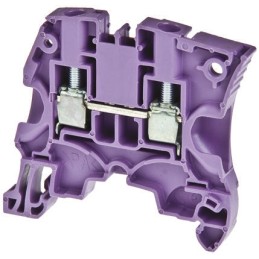 10 pcs - Entrelec ZS6 Series Purple Feed Through Terminal Block, 6mm², Single-Level, Screw Termination, ATEX