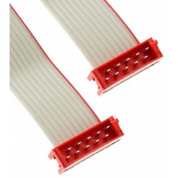 1 pcs - TE Connectivity Micro-MaTch Series Flat Ribbon Cable, 10-Way, 1.27mm Pitch, 200.5mm Length, Micro-MaTch IDC to