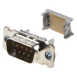 1 pcs - 3M 8200 9 Way Right Angle Cable Mount D-sub Connector Plug, 1.27mm Pitch