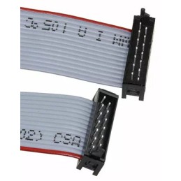 1 pcs - TE Connectivity Micro-MaTch Series Flat Ribbon Cable, 14-Way, 1.27mm Pitch, 75.5mm Length, Micro-MaTch IDC to