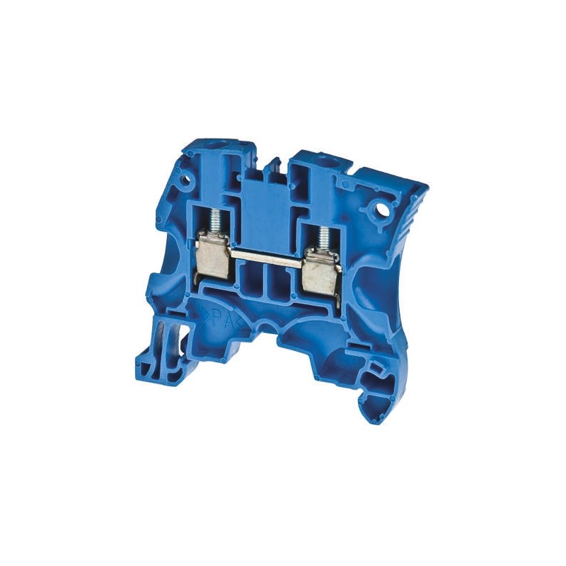 10 pcs - Entrelec ZS10 Series Blue Feed Through Terminal Block, Double-Level, Screw Termination, ATEX