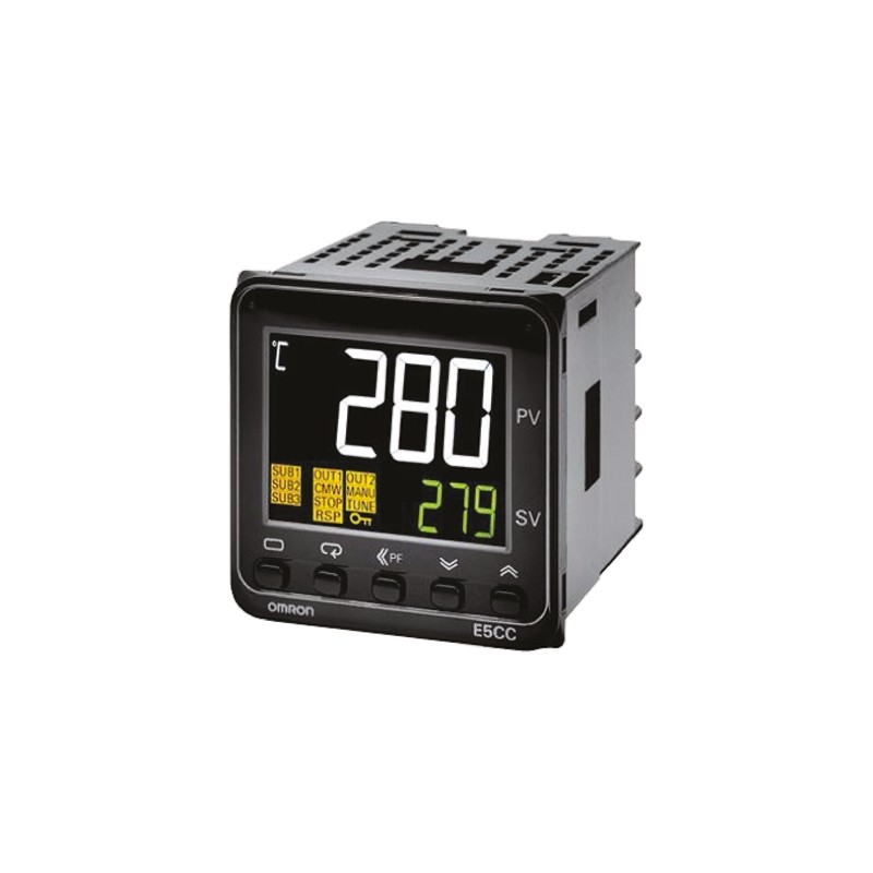 1 pcs - Omron E5CC PID Temperature Controller, 48 x 48mm, 1 Output Voltage, 24 V ac/dc Supply Voltage