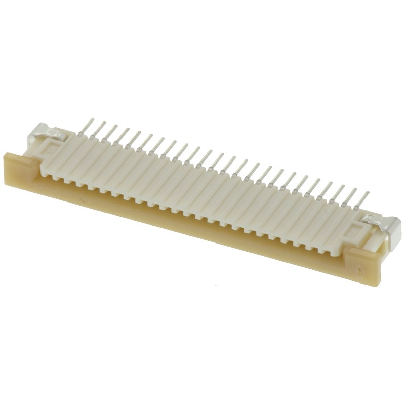 10 pcs - Molex, Easy-On, 52271 1mm Pitch 24 Way Right Angle Female FPC Connector, ZIF Bottom Contact