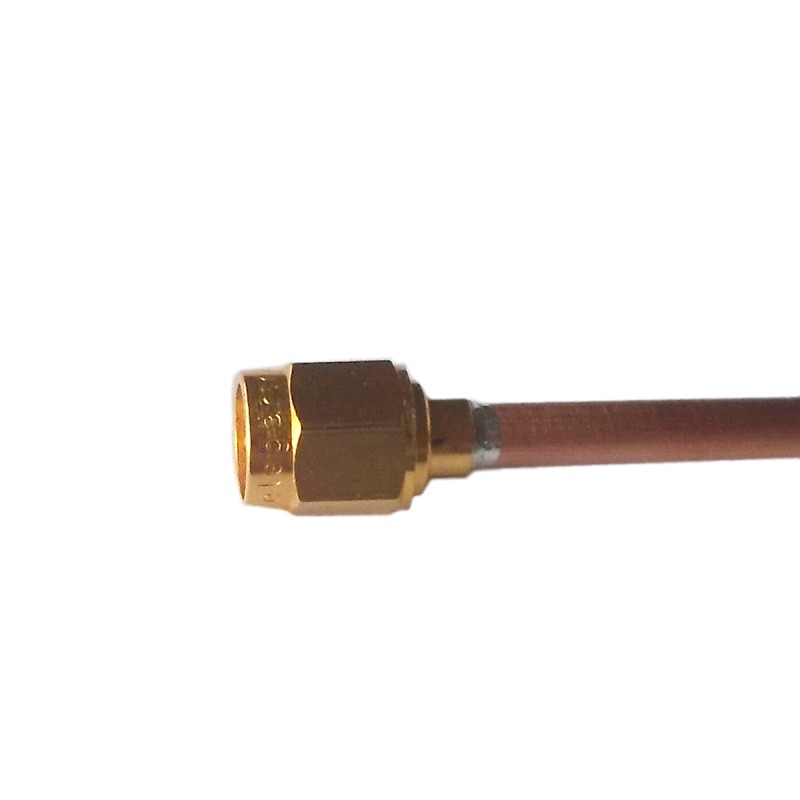 1 pcs - Telegartner Male SMA to Male SMA Coaxial Cable, 250mm, Semi Flex .141 (G10) Coaxial, Terminated