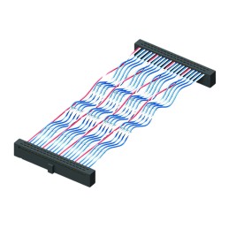 1 pcs - Samtec FFTP Series Flat Ribbon Cable, 20-Way, 1.27mm Pitch, 100mm Length, Tiger Eye IDC to Tiger Eye IDC