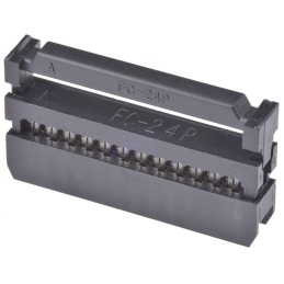 1 pcs - Wurth Elektronik 24-Way IDC Connector Socket for Cable Mount, 2-Row