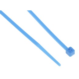 1 Bag of 100 - RS PRO Cable Tie, 165mm x 2.5 mm, Blue Nylon, Pk-100