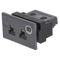 1 pcs - RS PRO Fascia Thermocouple Connector for Use with Type B Thermocouple, Miniature Size, IEC Standard