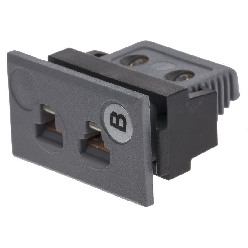 1 pcs - RS PRO Fascia Thermocouple Connector for Use with Type B Thermocouple, Miniature Size, IEC Standard