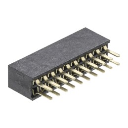 1 pcs - HARWIN Straight Through Hole Mount PCB Socket, 20-Contact, 2-Row, 1.27mm Pitch, Solder Termination