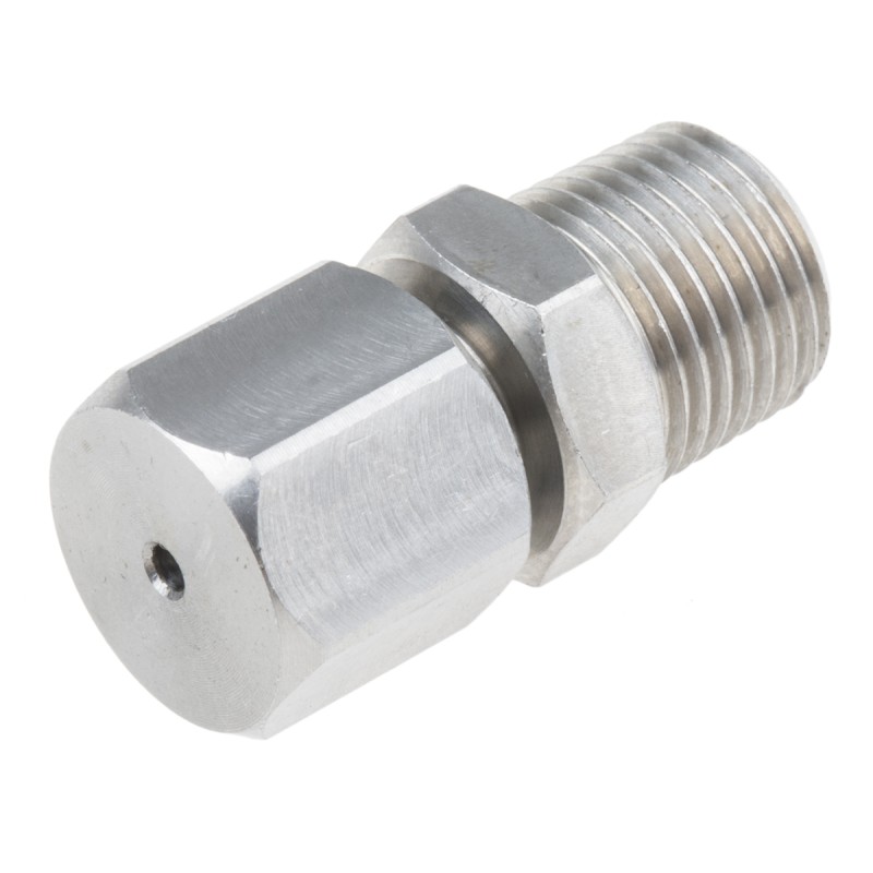 1 pcs - RS PRO In-Line Thermocouple Compression Fitting for Use with Thermocouple, 1/8 NPT, 1.5mm Probe, RoHS Compliant Standard
