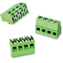 10 pcs - Wurth Elektronik 2427 Series PCB Terminal Block, 4-Contact, 5mm Pitch, PCB Mount, 1-Row, Solder Termination