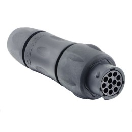 1 pcs - Souriau Circular Connector, 12 Contacts, Cable Mount, Socket