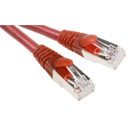 1 pcs - RS PRO Cat6 Male RJ45 to Male RJ45 Ethernet Cable, F/UTP, Red LSZH Sheath, 0.5m