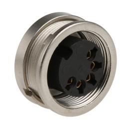 1 pcs - Lumberg, KFV 5 Pole M16 Din Socket, DIN EN 60529, 5A, 60 V ac IP40, Female, Panel Mount