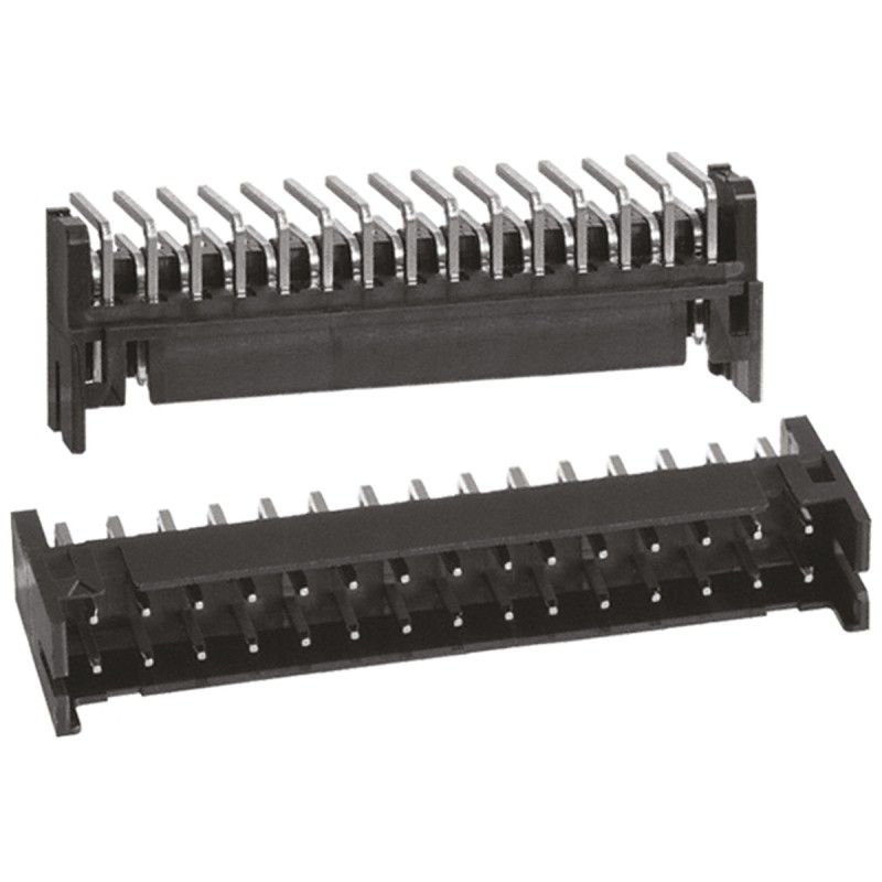 10 pcs - Hirose DF11 Series Right Angle Through Hole PCB Header, 30 Contact(s), 2.0mm Pitch, 2 Row(s), Shrouded