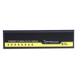 1 pcs - Brainboxes Serial Device Server, 1 Ethernet Port, 8 Serial Port, RS232 Interface, 1Mbit/s Baud Rate