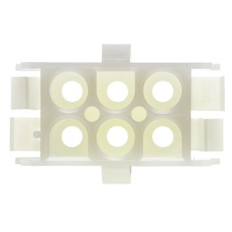 25 pcs - TE Connectivity, Universal MATE-N-LOK Female Connector Housing, 6.35mm Pitch, 6 Way, 2 Row