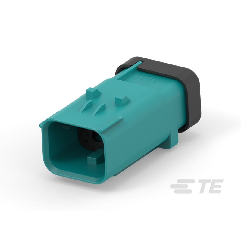1 pcs - TE Connectivity, AMPSEAL 16 Connector Housing Plug 4 Way, Crimp Termination