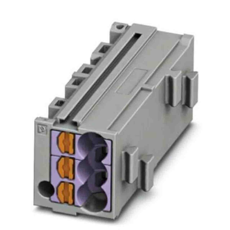 10 pcs - Phoenix Contact PTMC Series PTMC 1,5-3 /VT Pluggable Terminal Block, 17.5A, 14 - 26 AWG Wire, Push In Termination
