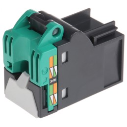 1 pcs - Schneider Electric Actassi Series Female RJ45 Connector, Cable Mount, Cat5e, U/UTP Shield