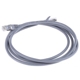 1 pcs - RS PRO Cat6a Male RJ45 to Male RJ45 Ethernet Cable, S/FTP, Grey LSZH Sheath, 2m