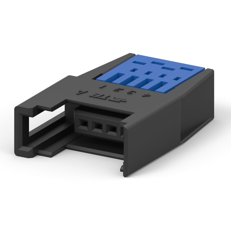 1 pcs - TE Connectivity 4-Way RITS Connector for Cable Mount, 1-Row