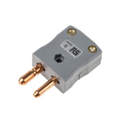 1 pcs - RS PRO In-Line Thermocouple Connector for Use with Type B Thermocouple, Standard Size, ANSI Standard
