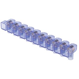 10 pcs - RS PRO Non-Fused Terminal Block, 10-Way, 4 mm² Wire, Screw Termination