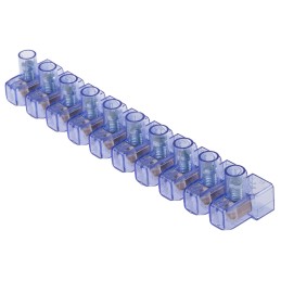 10 pcs - RS PRO Non-Fused Terminal Block, 10-Way, 4 mm² Wire, Screw Termination