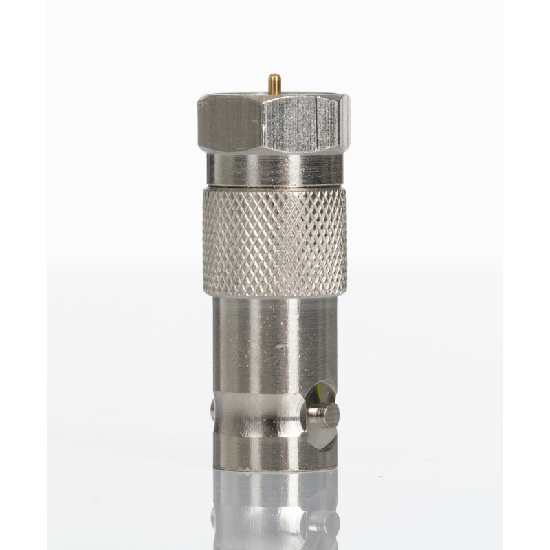 1 pcs - RS PRO Straight 75Ω Coaxial Adapter Type F Plug to BNC Socket 1GHz