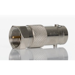 1 pcs - RS PRO Straight 75Ω Coaxial Adapter Type F Plug to BNC Socket 1GHz