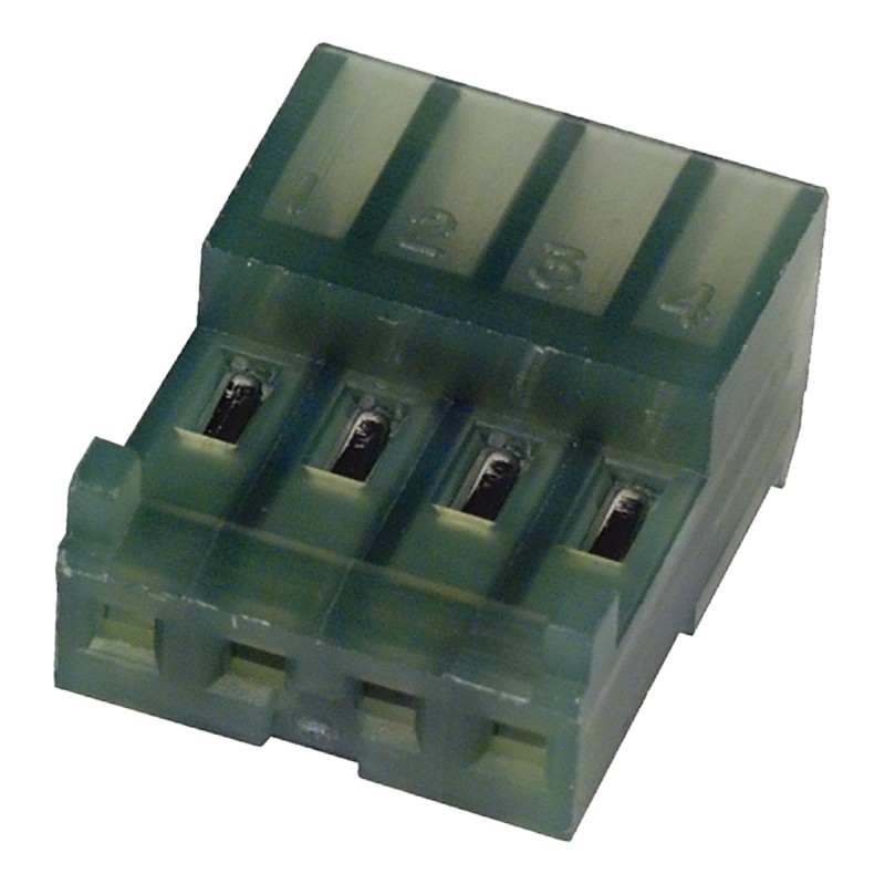 10 pcs - TE Connectivity 4-Way IDC Connector Socket for Cable Mount, 1-Row