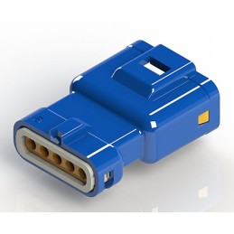 10 pcs - EDAC Wire to Wire Connector Cable Mount Plug, 5P, Crimp Termination, 3A, 250 V