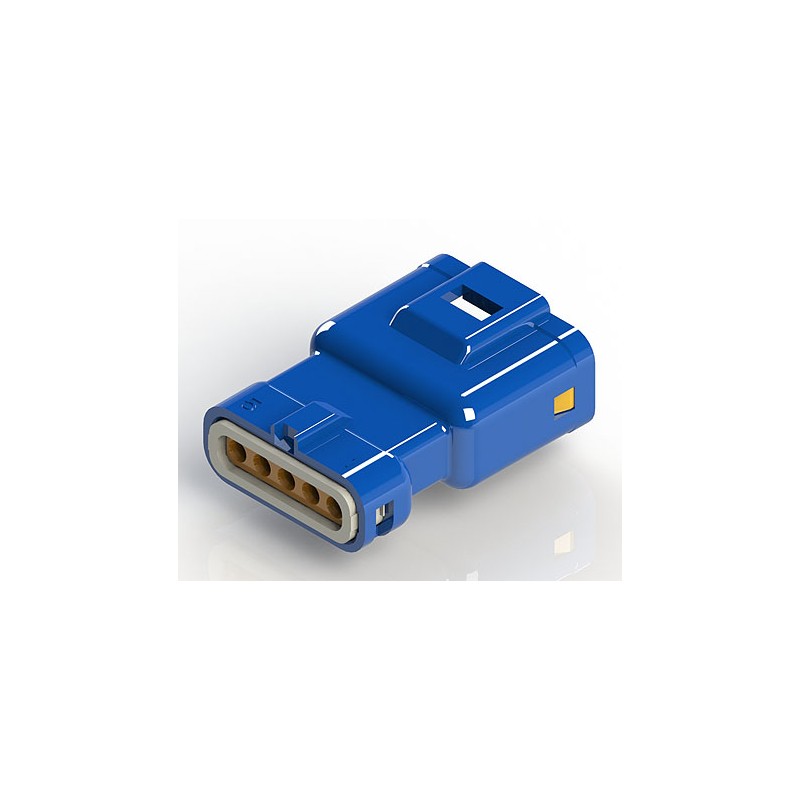 10 pcs - EDAC Wire to Wire Connector Cable Mount Plug, 5P, Crimp Termination, 3A, 250 V