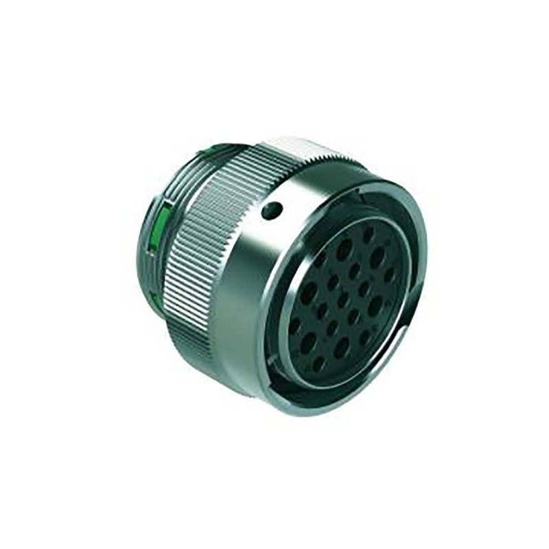 1 pcs - Amphenol Industrial Circular Connector, 19 Contacts, Cable Mount, Socket, Female, IP67, IP69K, Duramate AHDM Series