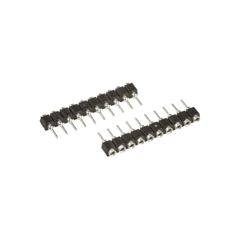 1 pcs - Samtec SS Series Straight Through Hole Mount PCB Socket, 12-Contact, 1-Row, 2.54mm Pitch, Solder Termination