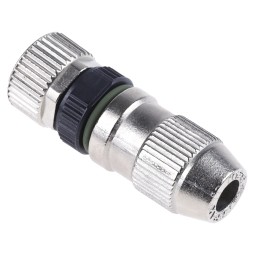 1 pcs - HARTING Circular Connector, 4 Contacts, Cable Mount, M12 Connector, Socket, Female, IP65, IP67, Harax M12 Series
