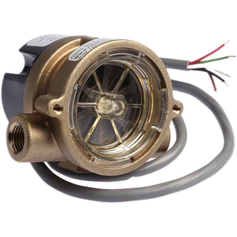 1 pcs - Gems Sensors RFS Series RotorFlow Electronic Flow Sensor for Liquid, 2 L/min Min, 20 L/min Max