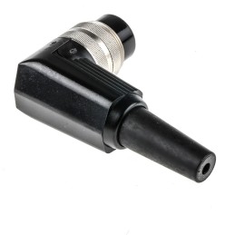 1 pcs - Lumberg, WSV 3 Pole Right Angle M16 Din Plug, DIN EN 60529, 5A, 250 V ac IP40, Male, Cable Mount