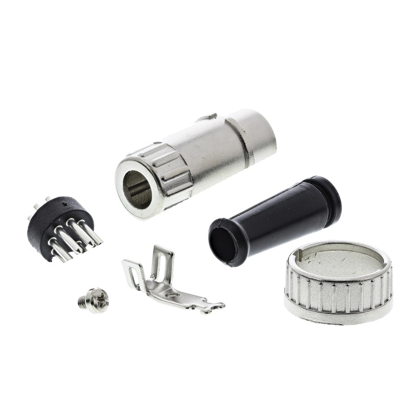 1 pcs - RS PRO 7 Pole Din Plug, 1A, 100 V ac, Bayonet, Male, Cable Mount