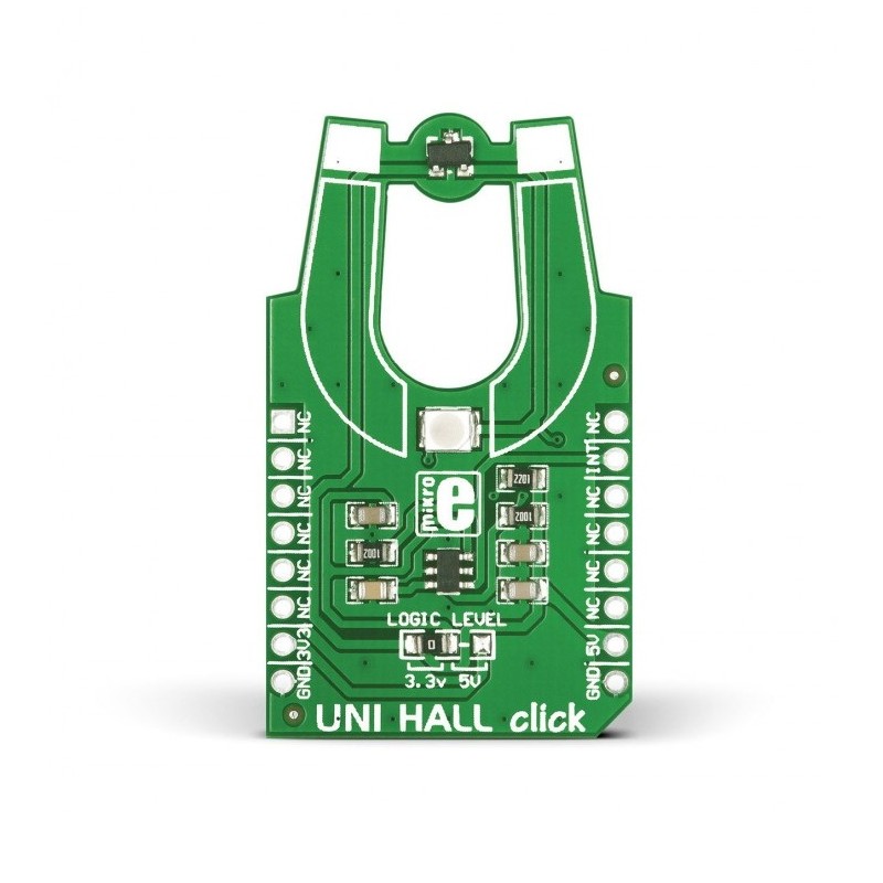 1 pcs - MikroElektronika UNI HALL Click Hall Effect Sensor Magnetic Switch Module for 74LVC1T45, US5881