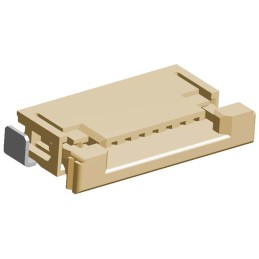 10 pcs - Molex, Easy-On, 52207 1mm Pitch 7 Way Right Angle Female FPC Connector, ZIF Top Contact